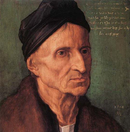 Albrecht Durer Portrait of Michael Wolgemut oil painting image